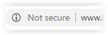 Not secure browser icon